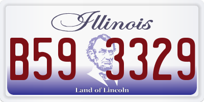 IL license plate B593329