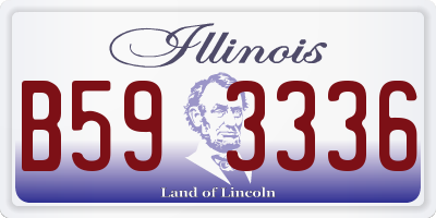 IL license plate B593336