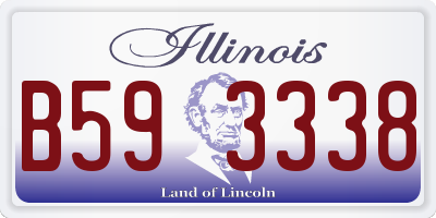 IL license plate B593338