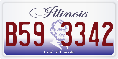 IL license plate B593342