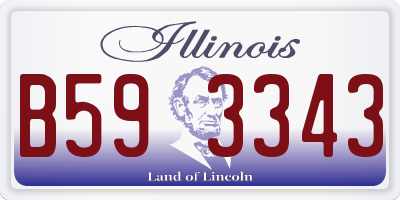 IL license plate B593343
