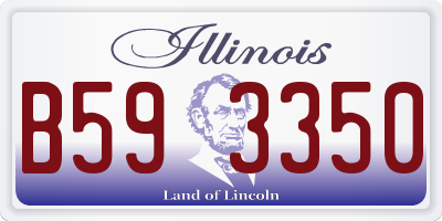 IL license plate B593350