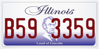 IL license plate B593359