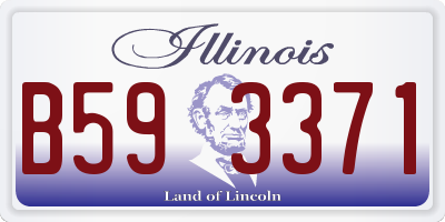 IL license plate B593371