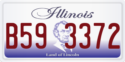 IL license plate B593372