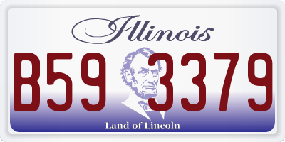 IL license plate B593379