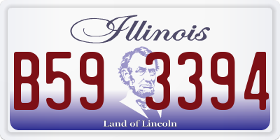 IL license plate B593394
