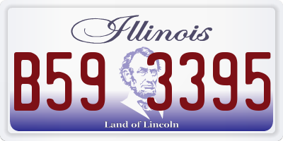 IL license plate B593395