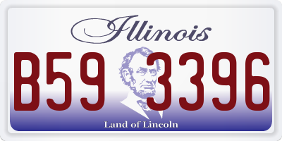 IL license plate B593396