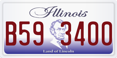 IL license plate B593400