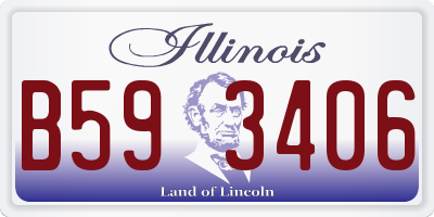 IL license plate B593406