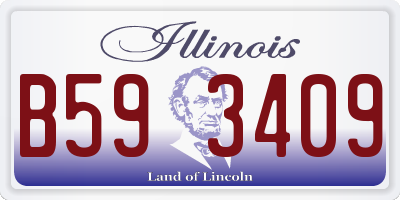 IL license plate B593409