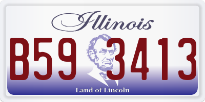 IL license plate B593413