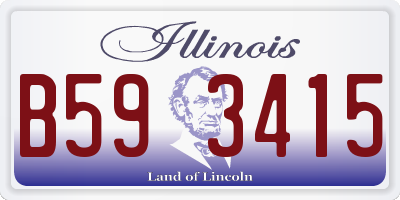 IL license plate B593415