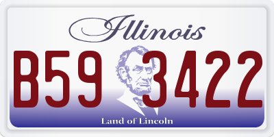 IL license plate B593422