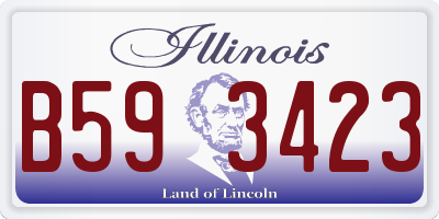 IL license plate B593423
