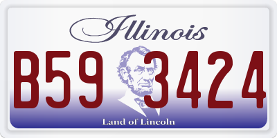 IL license plate B593424