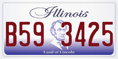 IL license plate B593425