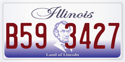 IL license plate B593427