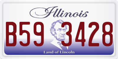 IL license plate B593428