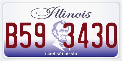 IL license plate B593430