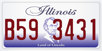 IL license plate B593431