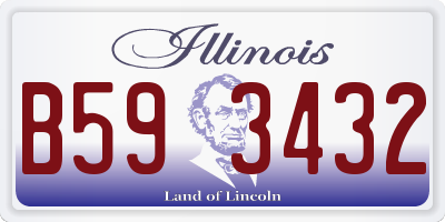 IL license plate B593432