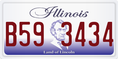 IL license plate B593434