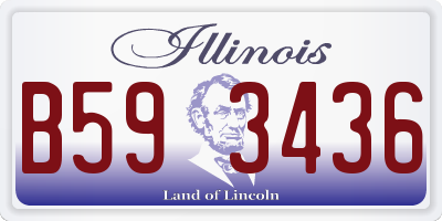 IL license plate B593436