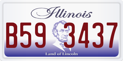 IL license plate B593437