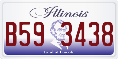 IL license plate B593438