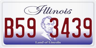 IL license plate B593439