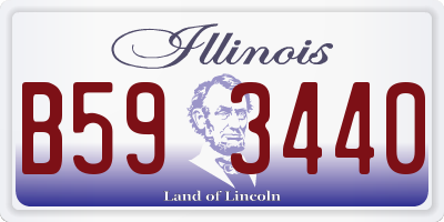 IL license plate B593440