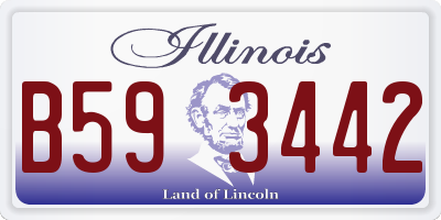 IL license plate B593442