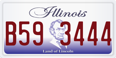 IL license plate B593444