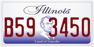 IL license plate B593450