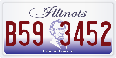 IL license plate B593452