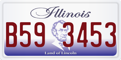 IL license plate B593453