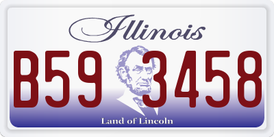IL license plate B593458