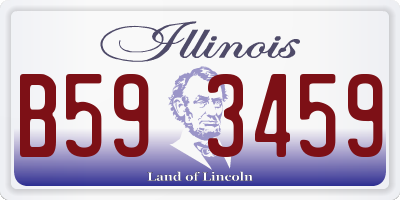 IL license plate B593459