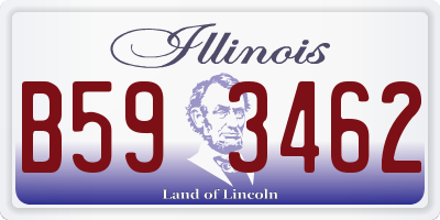 IL license plate B593462