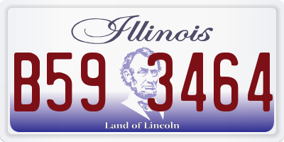 IL license plate B593464