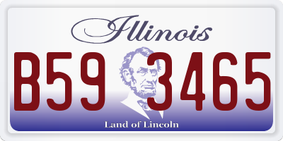 IL license plate B593465