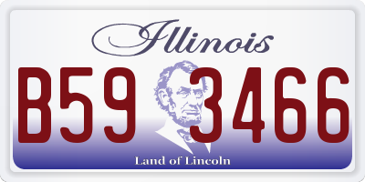 IL license plate B593466