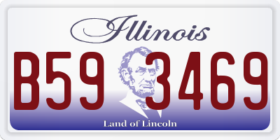 IL license plate B593469