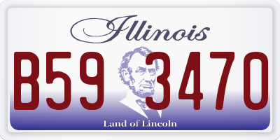 IL license plate B593470