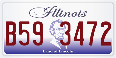 IL license plate B593472