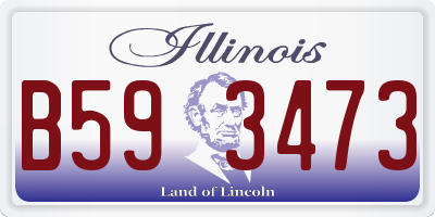 IL license plate B593473