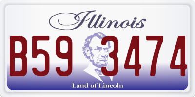 IL license plate B593474