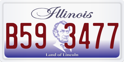 IL license plate B593477